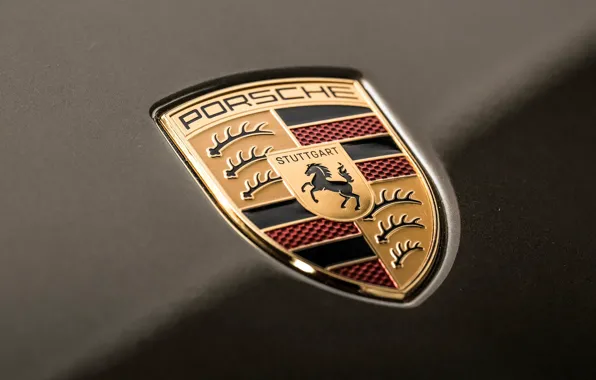 Porsche, logo, badge, Porsche Mission X
