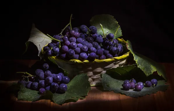 Picture macro, background, grapes