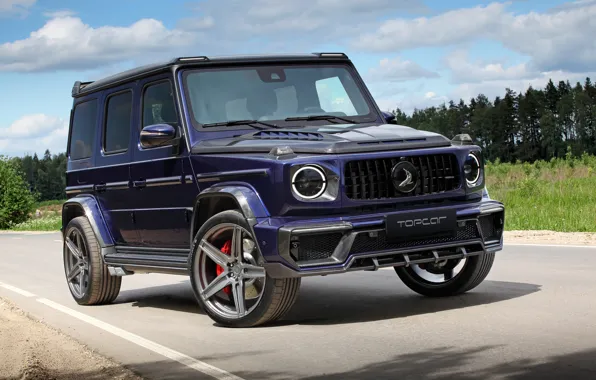 Mercedes-Benz, Mercedes, Front, Inferno, Road, Ball Wed, G-Class, Forest