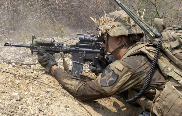 Weapons, army, soldiers, U.S. Army