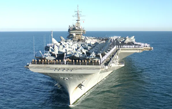 Sea, the carrier, USS, Constellation, type "kitty hawk", (CV-64)