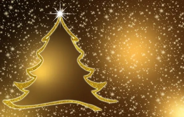 Winter, snow, lights, holiday, vector, contour, silhouette, Christmas