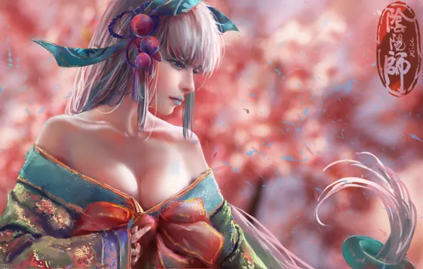 Picture art, kimono, girl
