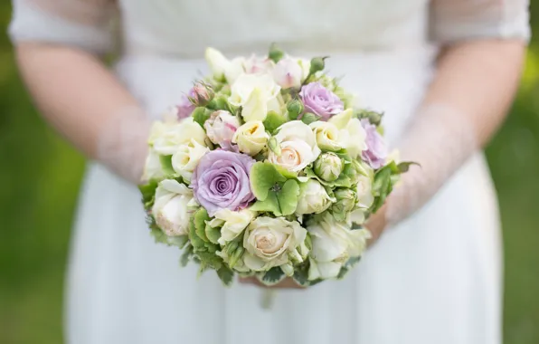 Roses, bouquet, wedding
