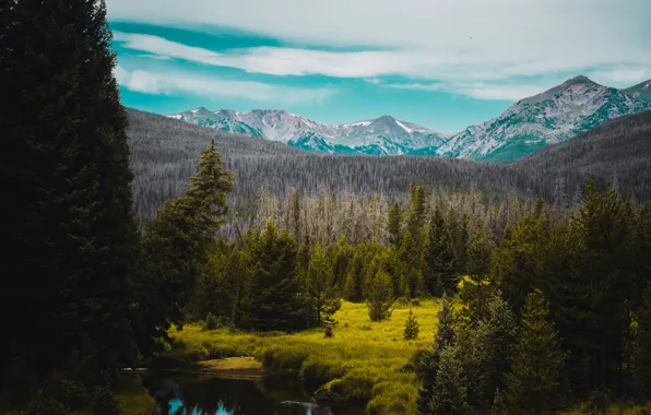 The sky, freedom, river, beauty, space, river, sky, freedom