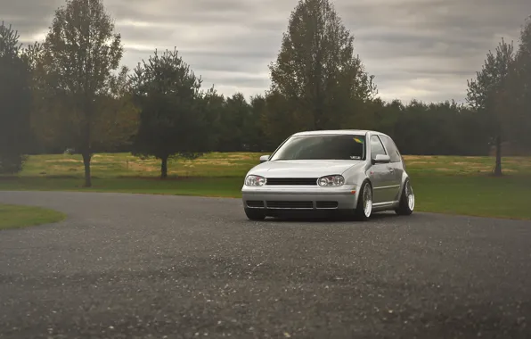 Picture grey, tuning, volkswagen, Golf, golf, Volkswagen, MK4