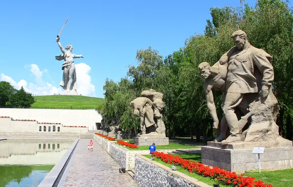 Flowers, Trees, Memory, Volgograd, Volgograd, Mamaev Kurgan, Sculpture, Mamayev Kurgan