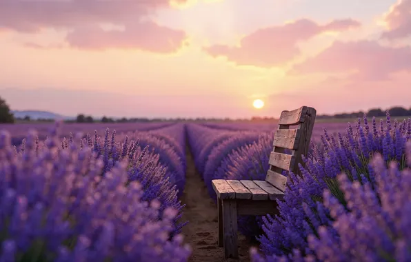 Flowers, spring, flowering, field, blossom, flowers, lavender, spring