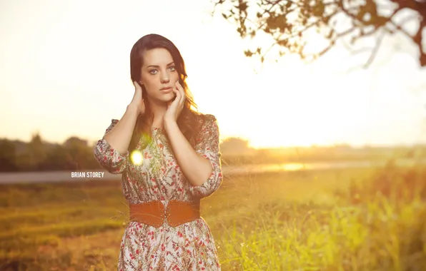 Picture girl, branches, face, tree, photographer, girl, photography, photographer