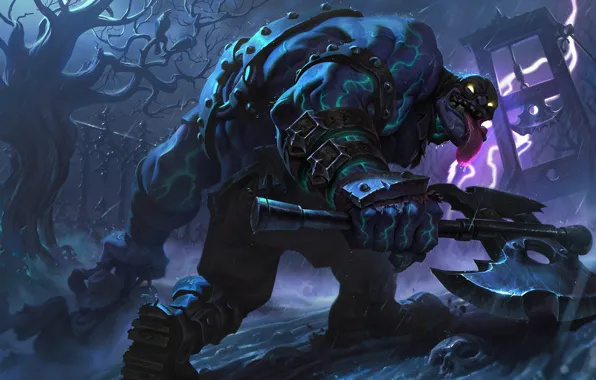 Language, freak, axe, guillotine, Executioner Mundo