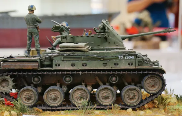 Toy, self-propelled unit, model, anti-aircraft, M42 "Duster"
