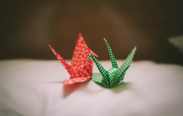 Paper, origami, cranes