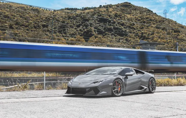 Lamborghini, Train, VAG, Huracan, Graphite