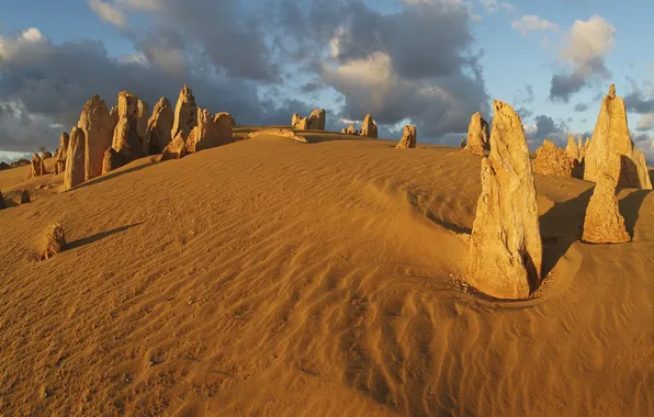 Picture sand, stones, desert