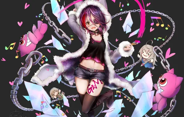 Girl, Chain, Tattoo, IdolM@ster