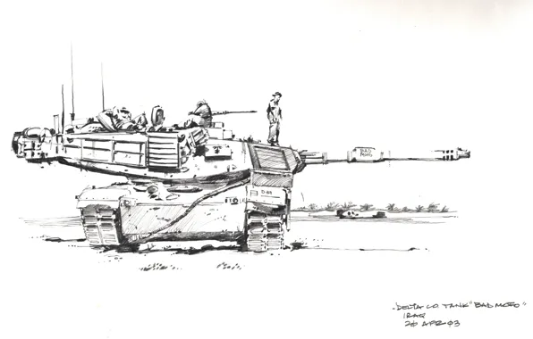 Figure, tank, USA, USA, military equipment, Abrams M1A1