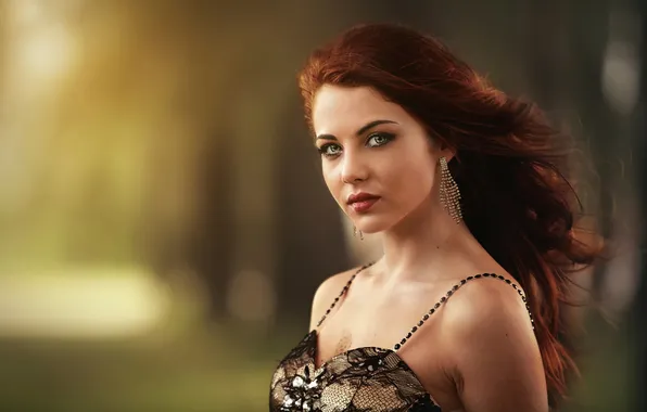 Look, portrait, Red head