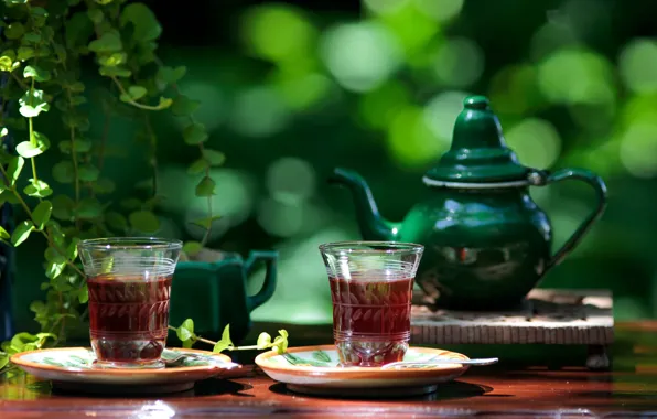 Tea, kettle, drink