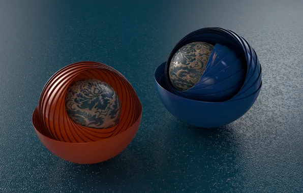 Background, balls, patterns, layers, sphere