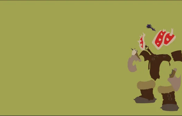 Minimalism, warrior, armor, Orc, wow, world of warcraft, warrior, ork