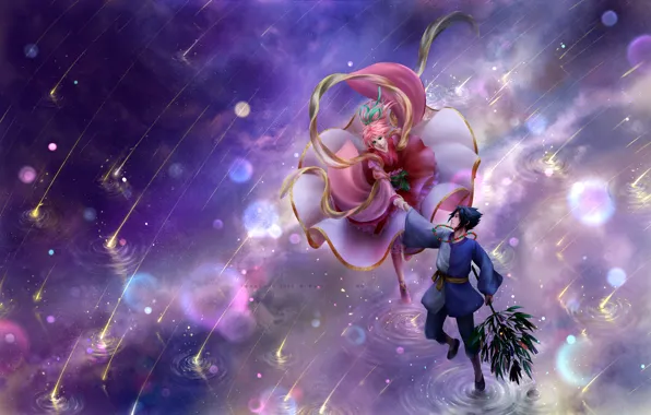 Water, naruto, art, sakura, sasuke, cosplay, Starfall, humoster