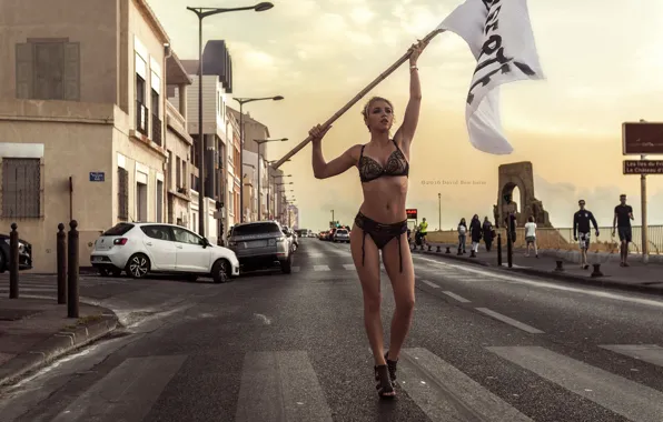 Machine, pose, people, street, model, body, panties, home