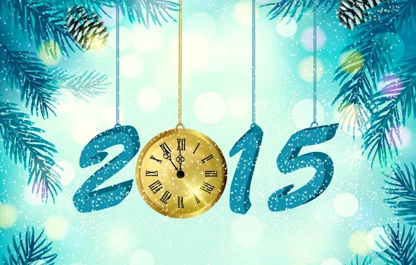 Picture creative, work, holiday, watch, new year, fantasy, art, 2015