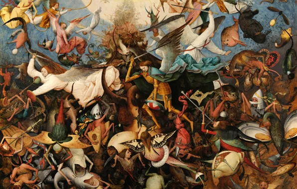 Picture Pieter Bruegel The Elder, 1562, The Fall of the Rebel Angels, The fall of the …