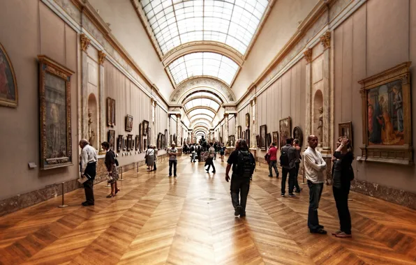 Wallpaper art, people, Louvre, Museum for mobile and desktop, section ...