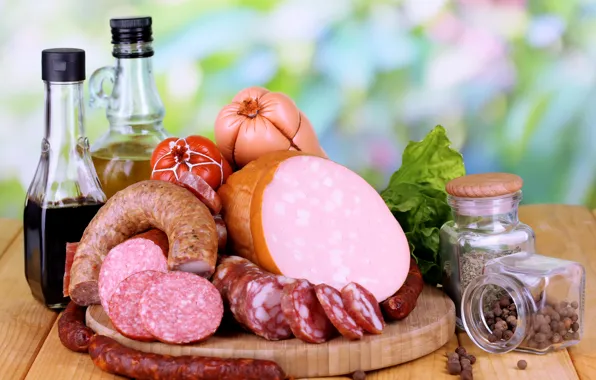 Photo, Food, Spices, products, Sausage, Meat