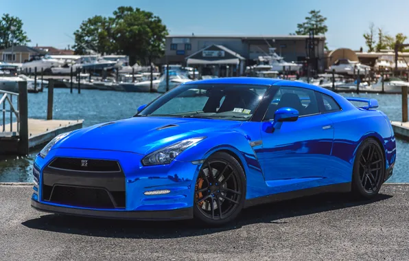 Picture GTR, Chrome, Nissan, Incurve, Blue, Forged