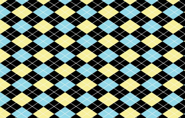 Line, background, Blue, background, Yellow, diamonds, Pattern