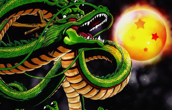 Background, fiction, the moon, dragon, figure, art, snakes, painting