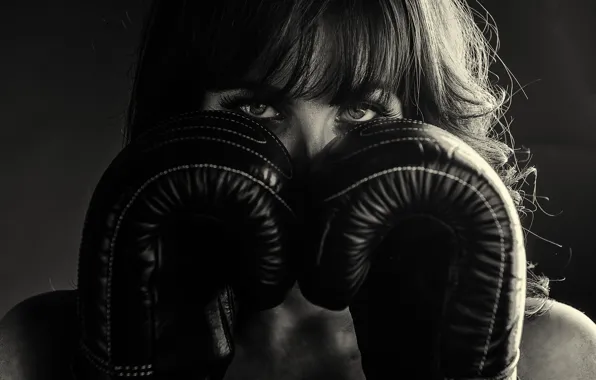 Picture girl, gloves, girl, gloves, Mark Stewart