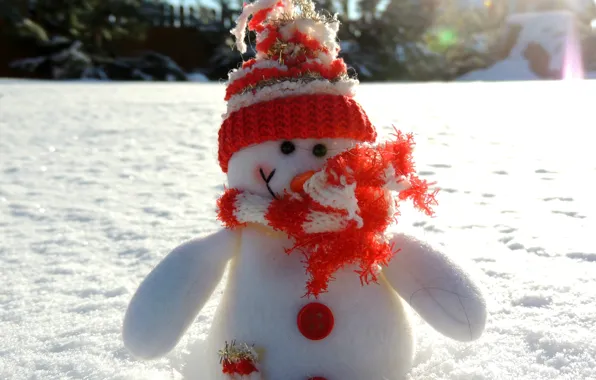 Winter, snow, snowman