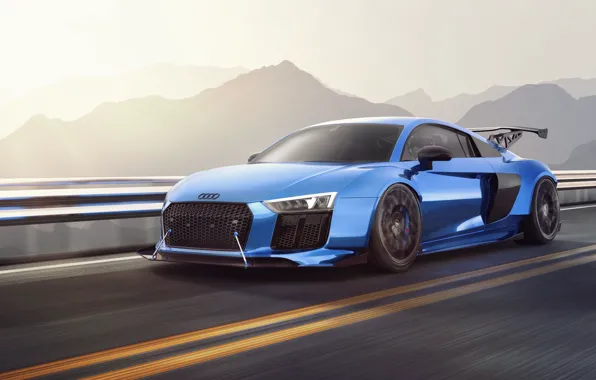Audi, Auto, Blue, Machine, Audi R8, Rendering, Vehicles, Transport & Vehicles