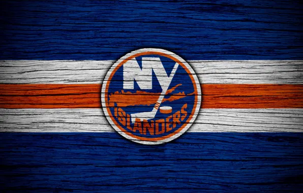 Download wallpapers New York Islanders, glitter logo, NHL, orange