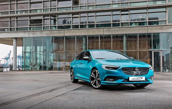 Opel, blue, Insignia Grand