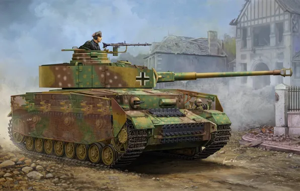 Tank, The Wehrmacht, Medium Tank, Panzerwaffe, Tanker, Pz.Kpfw IV.Ausf J