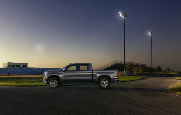 Picture Truck, Silver, Silverado, Z71, Pick Up, Chevroet, 2019