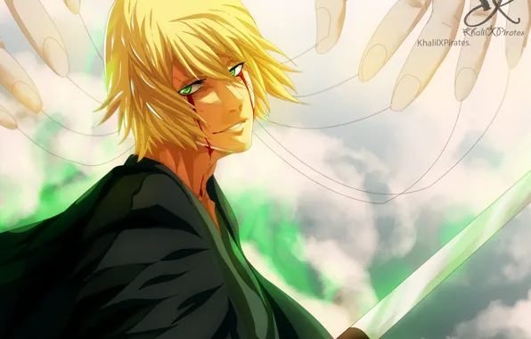 Smile, blood, hat, guy, Bleach, Bleach
