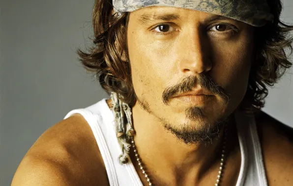 Picture actor, johnny depp, bandana