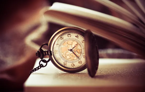 Picture watch, book, dial, page