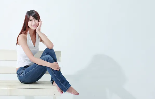 Girl, pose, Asian