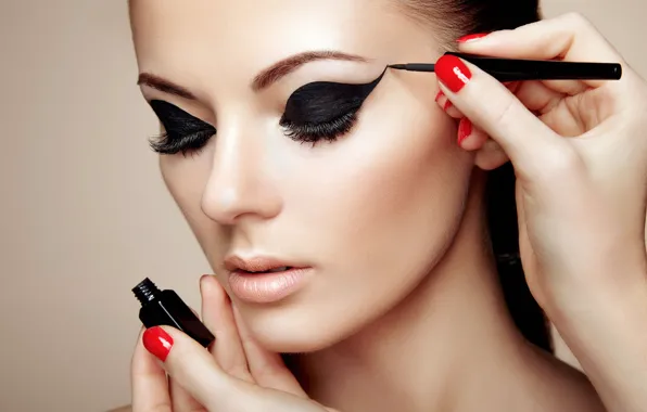 Girl, face, style, photo, arrows, makeup, Oleg Gekman