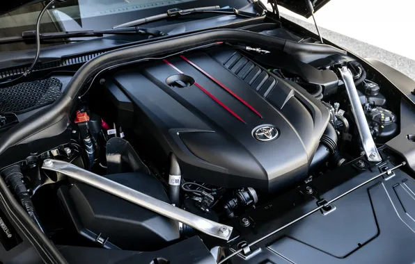 Coupe, Toyota, Supra, sport car, sports car, under the hood, rear-wheel drive, 2025