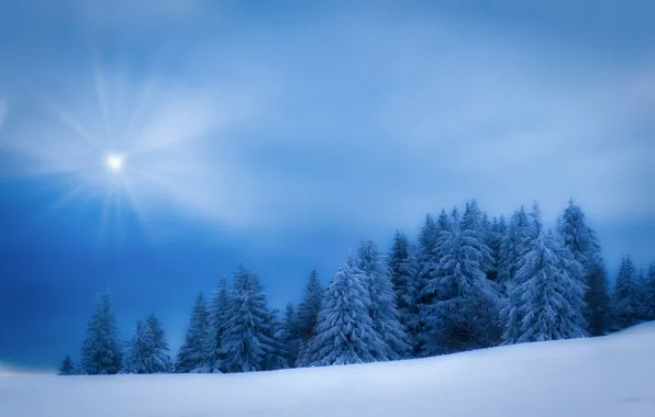 Winter, snow, France, ate