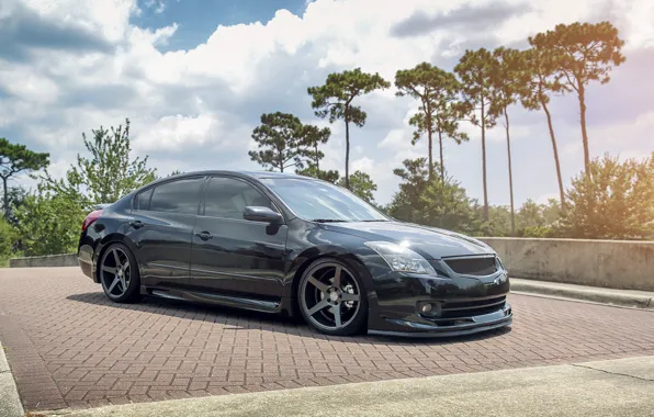 Picture nissan, black, tuning, maxima