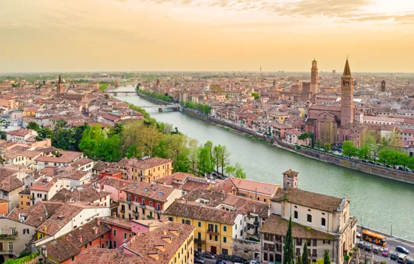 Picture city, the city, Italy, Italy, panorama, Europe, view, cityscape