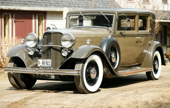 Lincoln, the front, 1932, Sedan, 4-door, Model KB, Lincoln.retro
